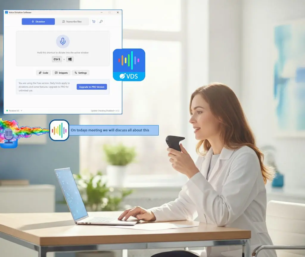 SayOnce - Voice Dictation Software Kuvakaappaus.
