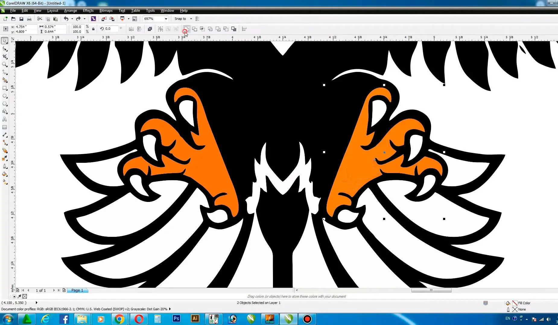 CorelDRAW vienti..