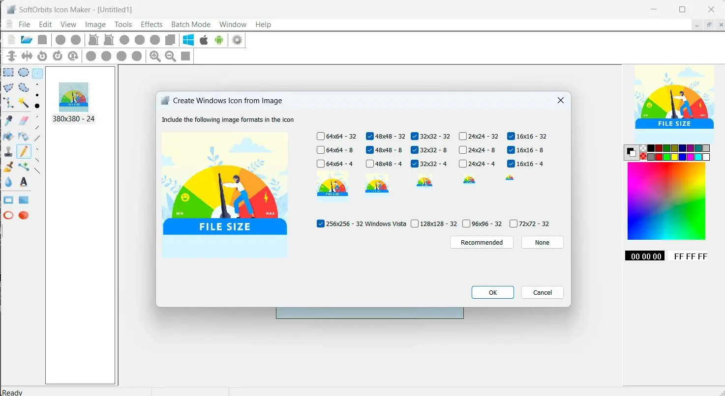 SoftOrbits Icon Maker Kuvakaappaus.