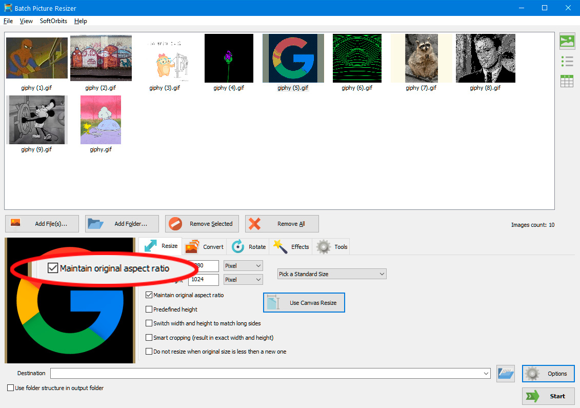 Gif cropper ohjelmisto.