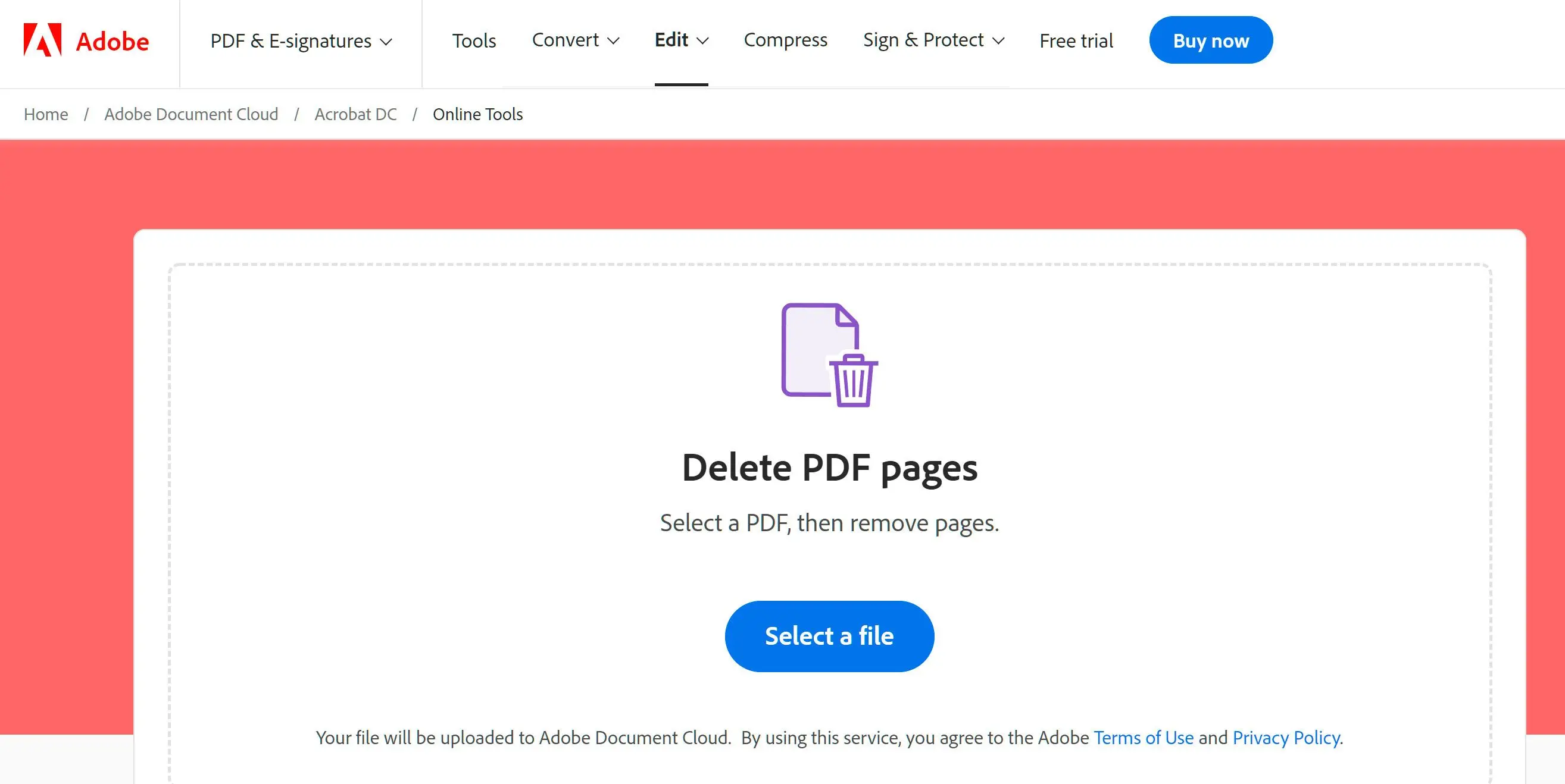 Kuinka poistaa sivuja PDF-tiedostosta verkossa..