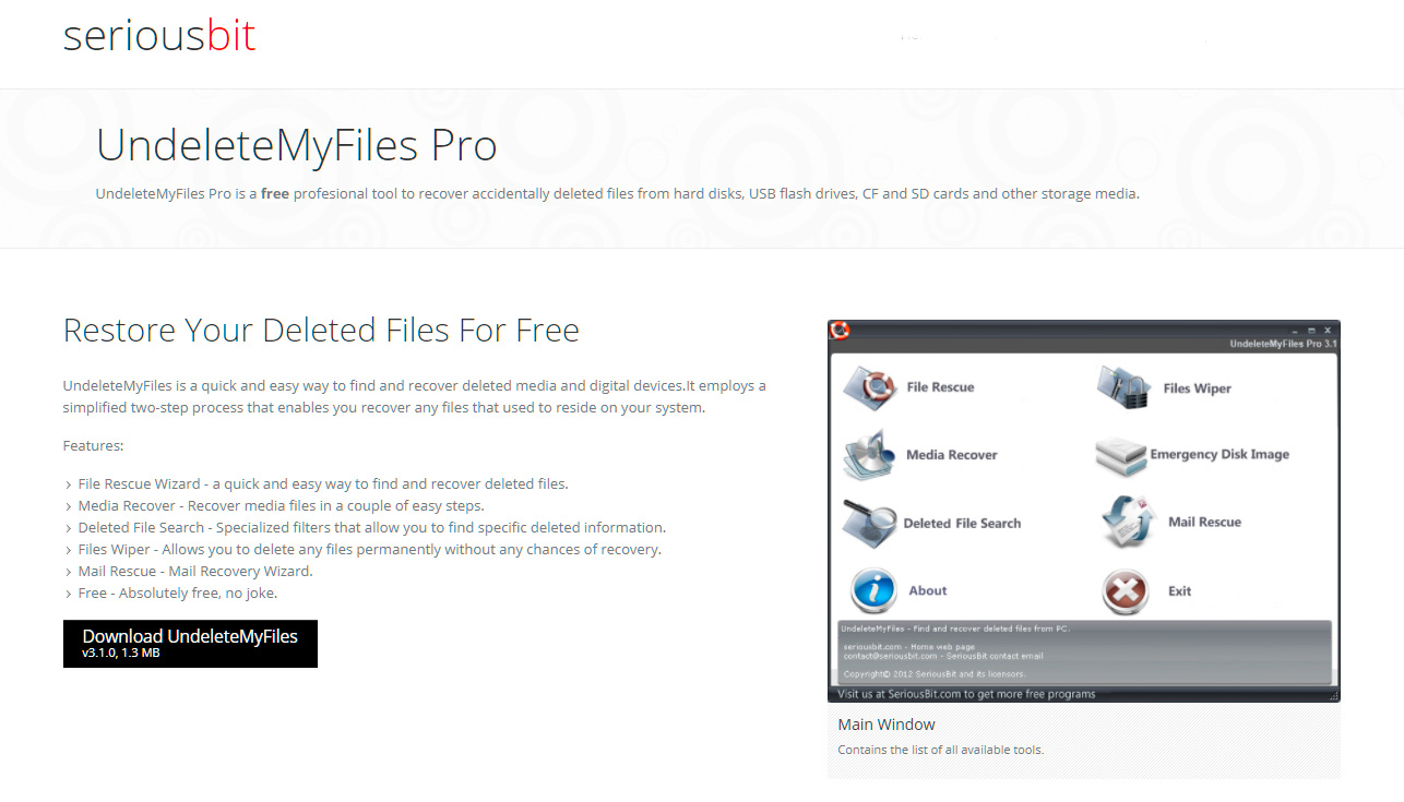 UndeleteMyFiles Pro. UndeleteMyFiles Pro.