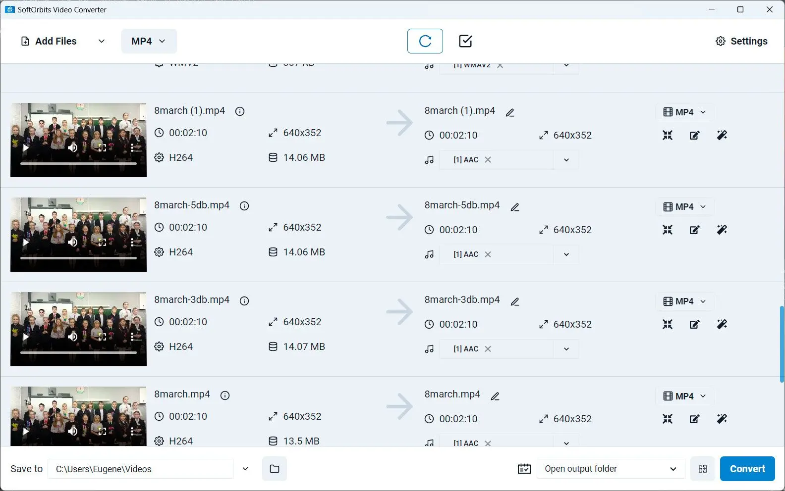 SoftOrbits Video Converter Kuvakaappaus.