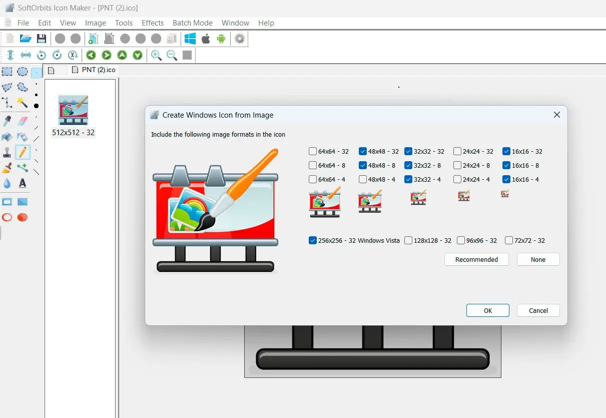 SoftOrbits Icon Maker Kuvakaappaus.