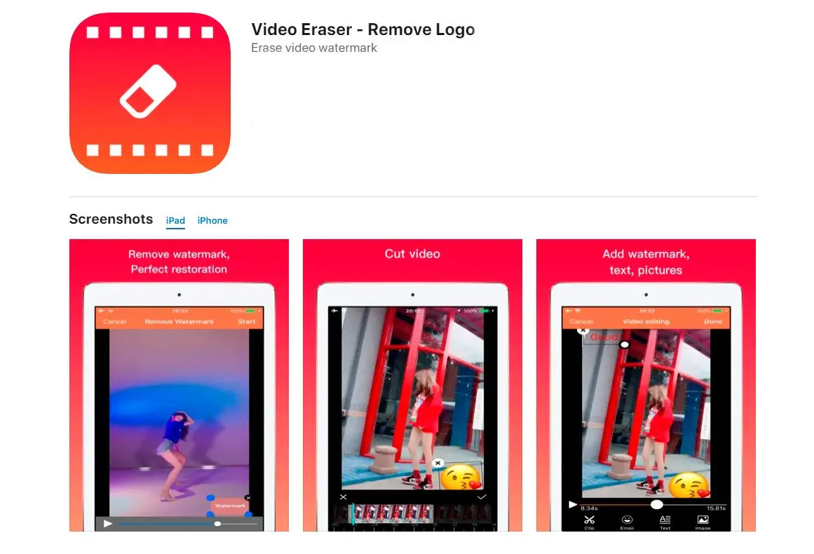 Video Eraser - Poista logo..