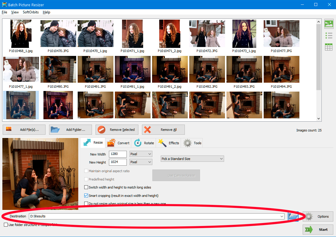 Valitse kohdekansio.