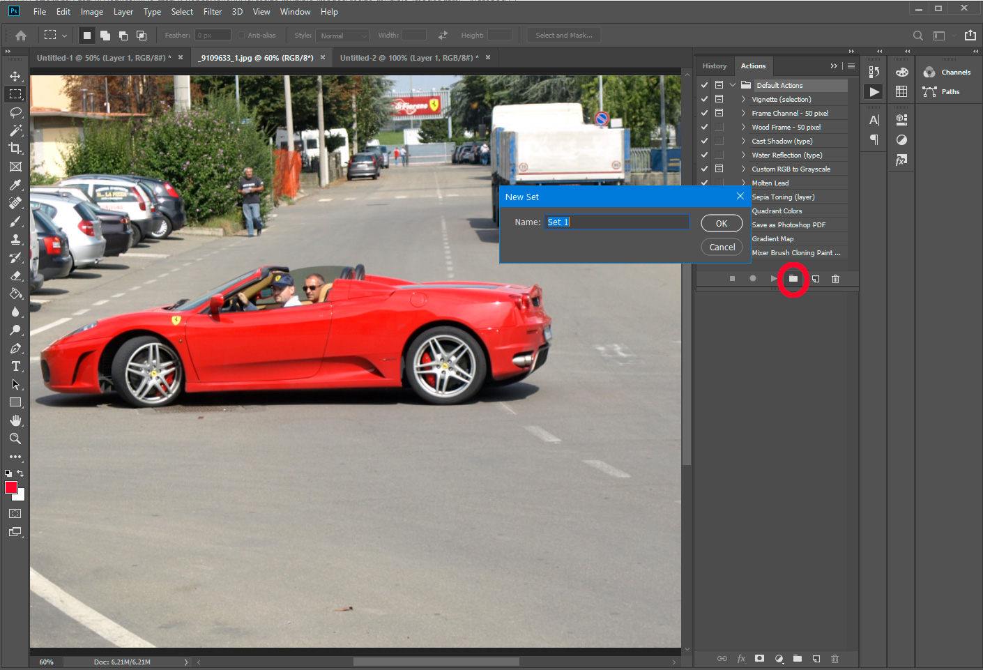 Photoshop - luo joukko.