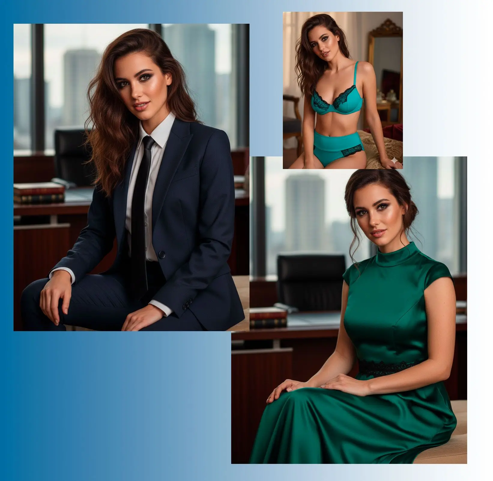 Vaihda vaatteita valokuvissa.