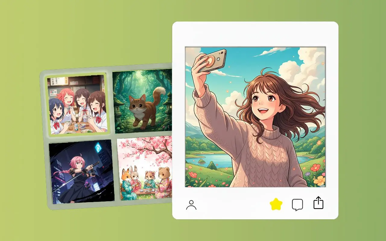 Luo mitä tahansa voit kuvitella: Luo anime-valokuvia.