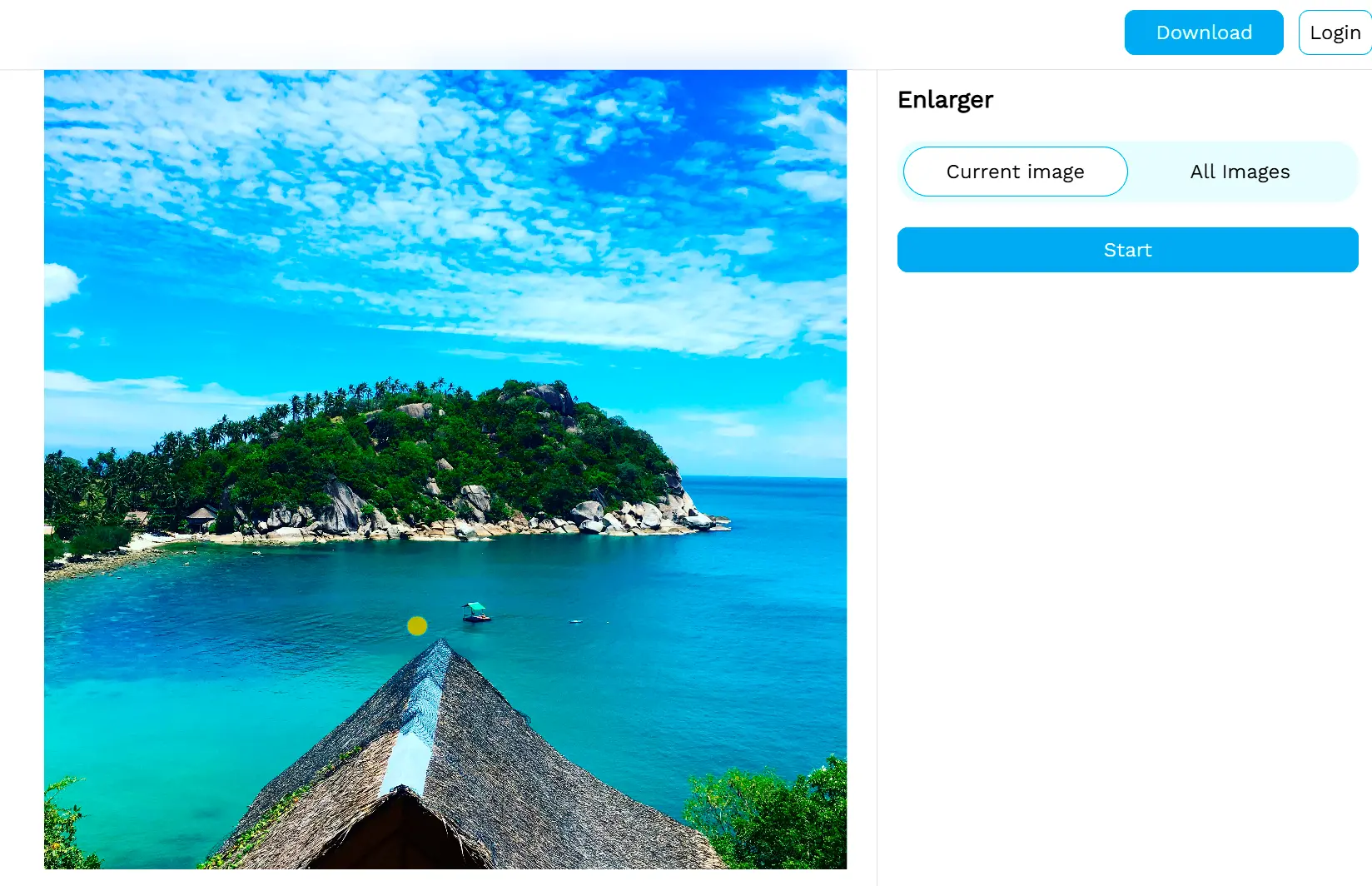 Napsauta Ylösskaalaus-painiketta.