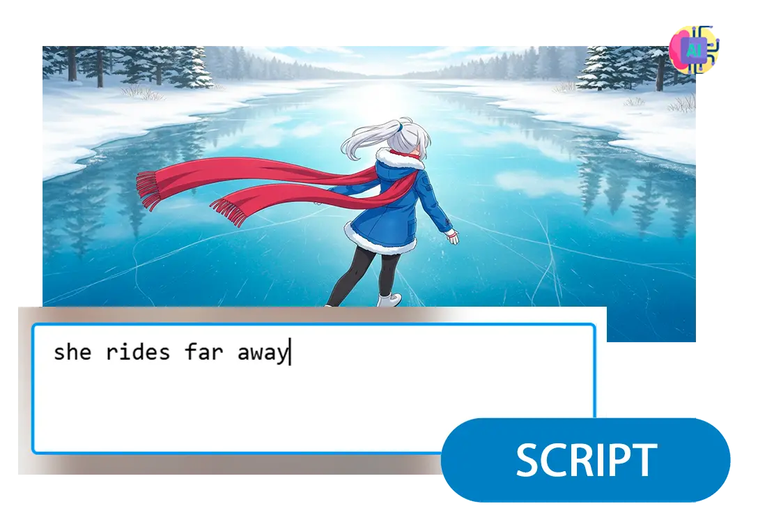 Kirjoita animaatiokäsikirjoitus.