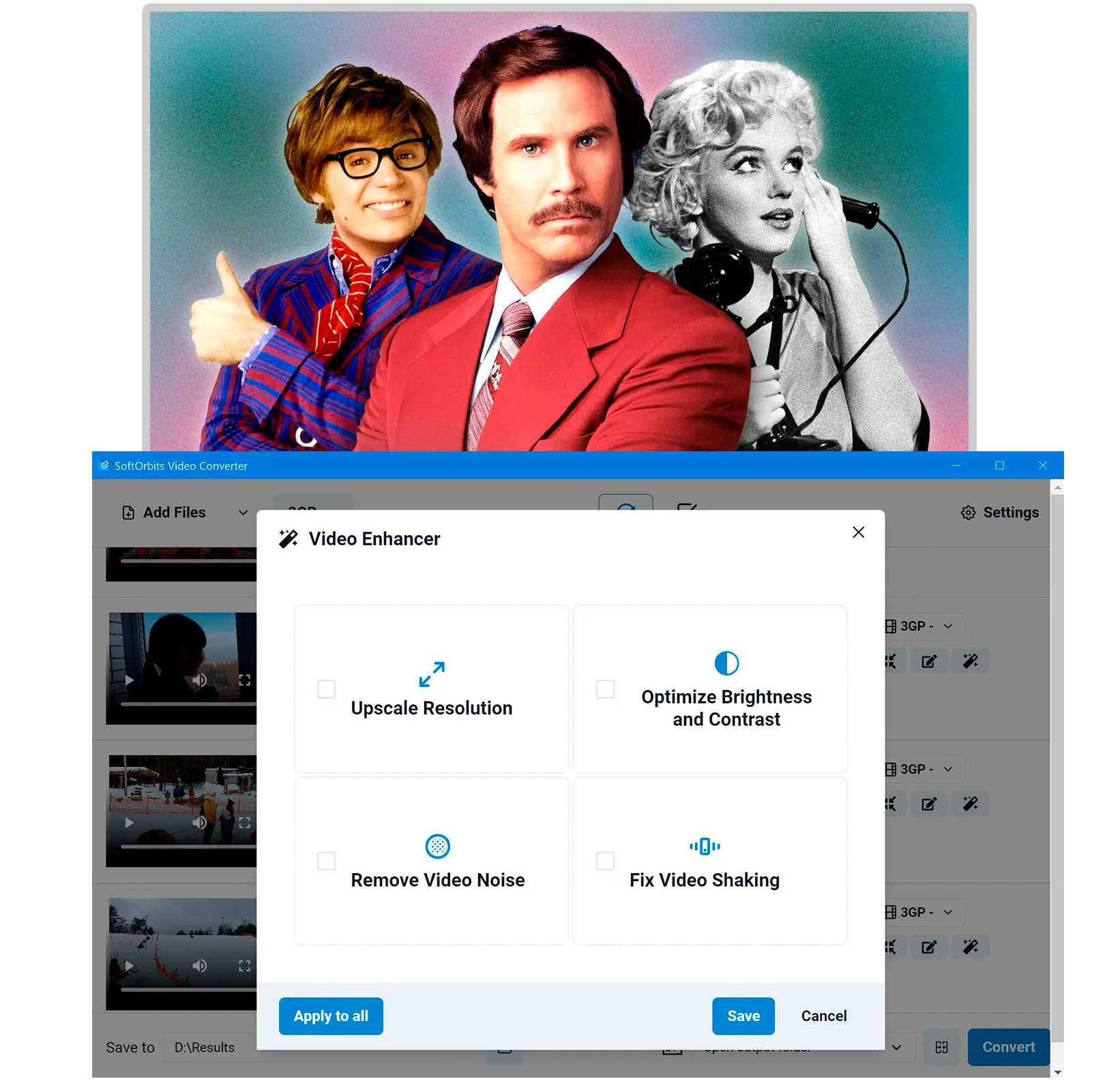 Edistynyt videon parannus ja optimointi.