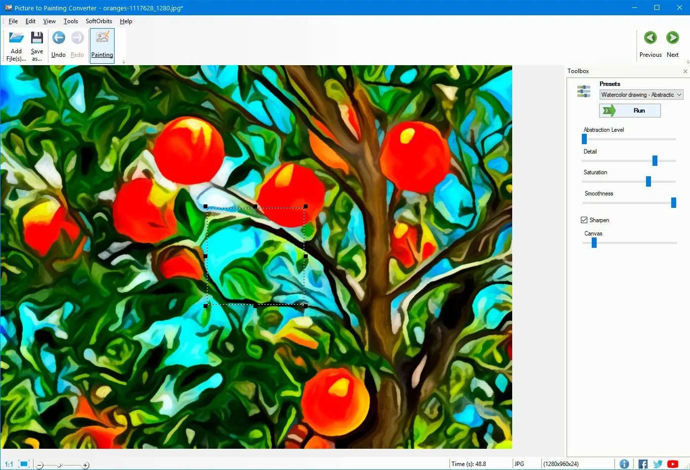 Picture to Painting Converter Kuvakaappaus.