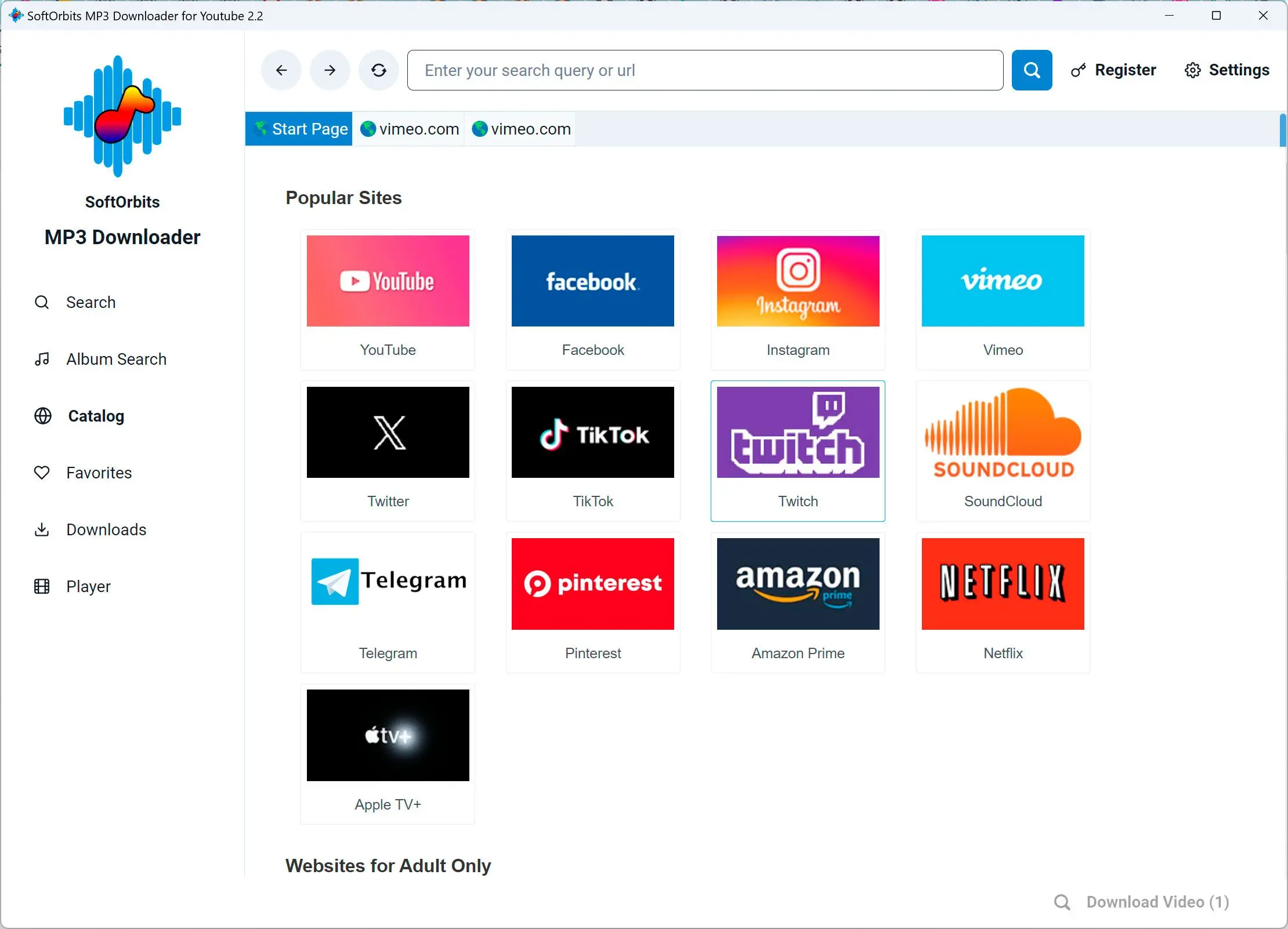 Liitä Vimeo-videon URL.