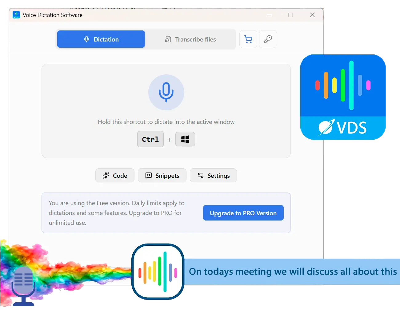SayOnce - Voice Dictation Software Kuvakaappaus.